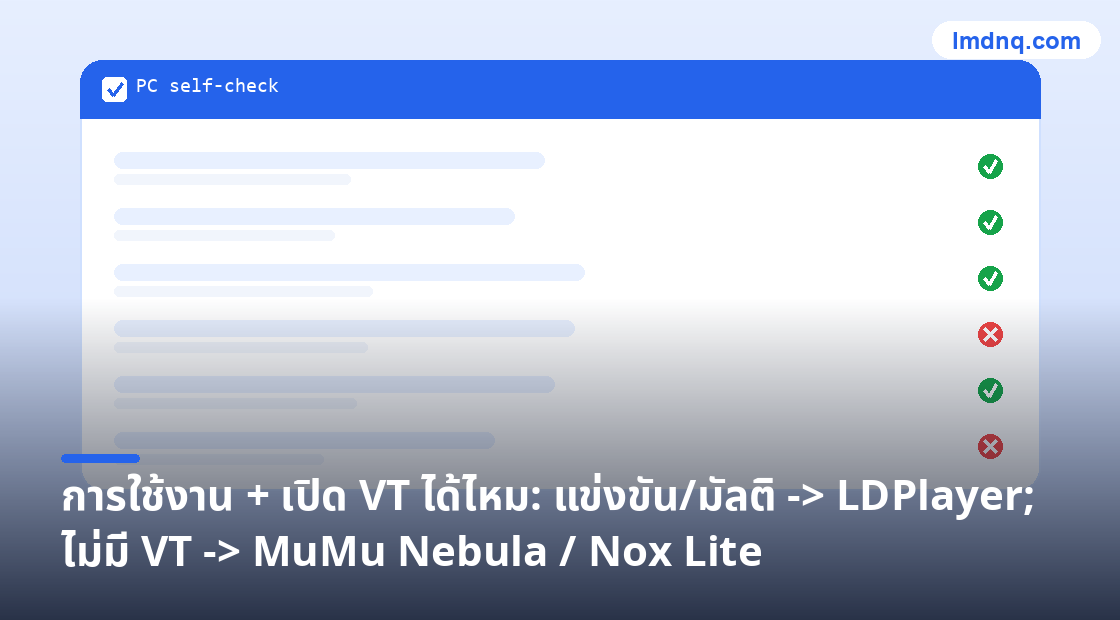 ภาพประกอบแผงตรวจสอบตนเองก่อนเชื่อมต่อ 美洽 รายการเขียว/แดง